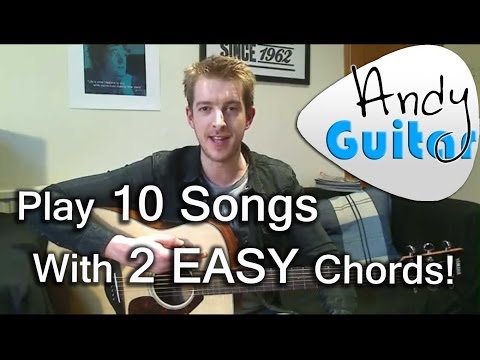 Play TEN guitar songs with two EASY chords | Beginners first guitar lesson