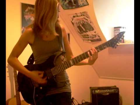 Blackened Metallica guitar cover by Cissie – Kirk Hammett solo included