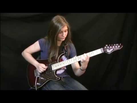 14 year old girl playing guitar cover Van Halen – Eruption solo HD best quality
