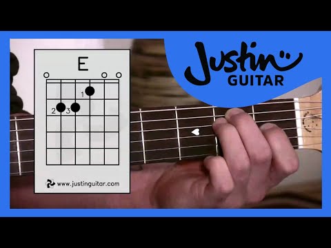 E Chord – Easy Third Guitar Chord – Beginner Guitar Lessons Stage 1 – JustinGuitar [BC-113]