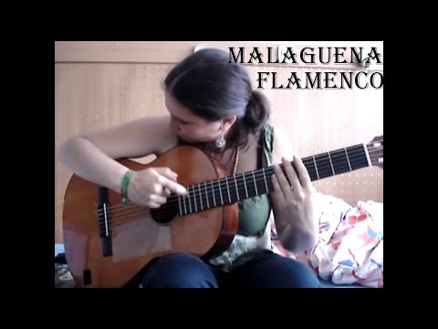 Malaguena flamenco guitar solo (better version) with TAB!