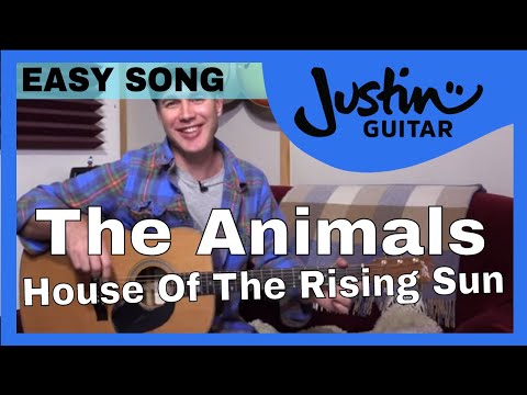 House of the Rising Sun – The Animals – Beginner Easy Song Guitar Lesson Acoustic (BS-610)