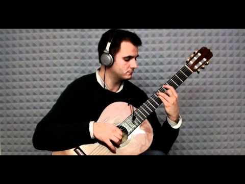 Prelude from Bach´s Cello Suite No. 1 on classical guitar