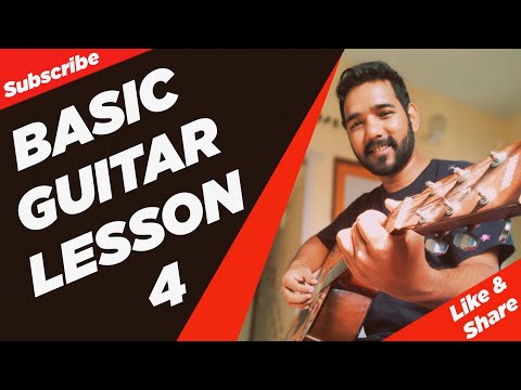 Basic Guitar Lesson 4 (Chords and Strumming) for Beginners in (Hindi)  by Acoustic Pahadi