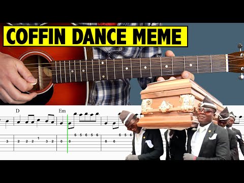 Astronomia Meme (Coffin Dance Meme) Guitar Tutorial  +FREE TABS