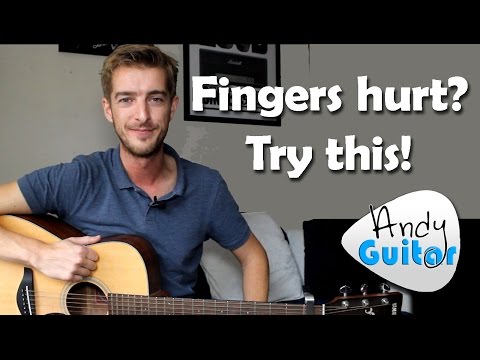 Fingers hurt from playing guitar? Try this!