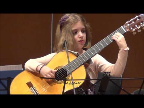 Amazing 7-Year-Old girl Guitarist – Konstantina Andritsou performs @ Megaro (Athens) HD