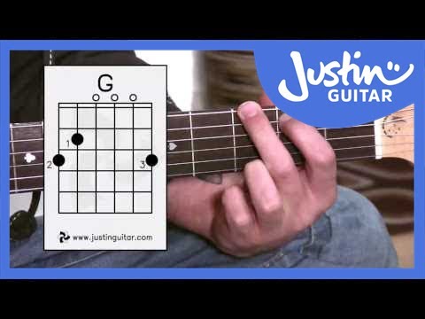 G Chord – Guitar For Beginners – Stage 3 Guitar Lesson – JustinGuitar [BC-131]
