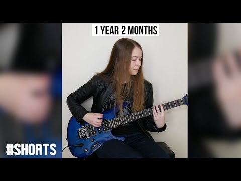 Five Years of Guitar Progress in 60 Seconds #shorts