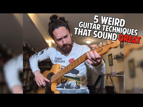Weird guitar techniques that sound great #shorts