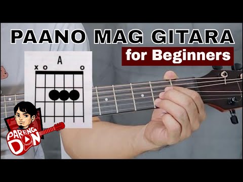 Guitar tutorial for beginners (tagalog) Paano Mag Gitara 'basic' lessons